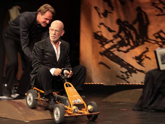 RECORD DATE NOT STATED Fabian Hinrichs und Martin Wuttke in Berlin-Troja unseres Lebens ... , ein Abend für Bazon Brock zum 90. Geburtstag zusammen mit Angela Winkler im Renaissance-Theater Berlin, 2.6.2026 *** Fabian Hinrichs and Martin Wuttke in Berlin Troy of our lives , an evening for Bazon Brock on his 90th birthday together with Angela Winkler at the Renaissance Theater Berlin, 2 6 2026