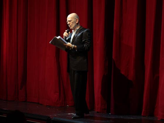 RECORD DATE NOT STATED Martin Wuttke in Berlin-Troja unseres Lebens ... , ein Abend für Bazon Brock zum 90. Geburtstag zusammen mit Fabian Hinrichs und Angela Winkler im Renaissance-Theater Berlin, 2.6.2026 *** Martin Wuttke in Berlin Troy of our lives , an evening for Bazon Brock on his 90th birthday together with Fabian Hinrichs and Angela Winkler at the Renaissance Theater Berlin, 2 6 2026