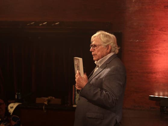 RECORD DATE NOT STATED Bazon Brock bei Berlin-Troja unseres Lebens ... , ein Abend für Bazon Brock zum 90. Geburtstag zusammen mit Fabian Hinrichs, Angela Winkler und Martin Wuttke im Renaissance-Theater Berlin, 2.6.2026 *** Bazon Brock at Berlin Troy of Our Lives , an evening for Bazon Brock on his 90th birthday together with Fabian Hinrichs, Angela Winkler and Martin Wuttke at the Renaissance Theater Berlin, 2 6 2026