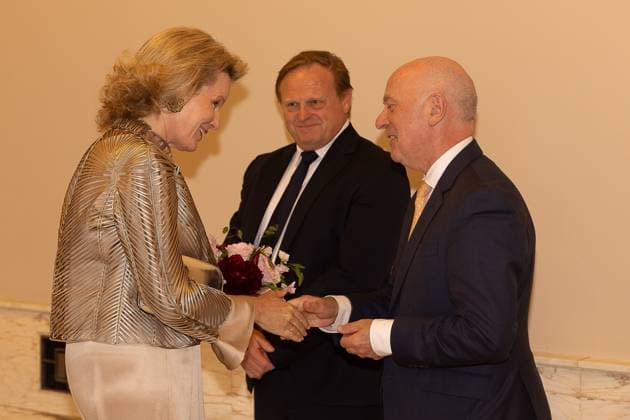 Queen Mathilde of Belgium pictured during the winner s concert of the 2026 Queen Elisabeth Cello Competition, at the Brussels Bozar concert hall, on Monday 08 June 2026. This year s edition of the competition for career-starting musicians took place from 4 to 30 May.  JAMESxARTHURxGEKIERE 176689225