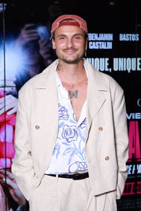 Giaccomo Premiere - Paris Bastien Grimal aka Bastos attendiing the photocall for the premiere of Giaccomo at UGC Cine Cite des Halles on June 8, 2026 in Paris, France. Photo by David Boyer ABACAPRESS.COM Paris France  Copyright: xBoyerxDavid ABACAx