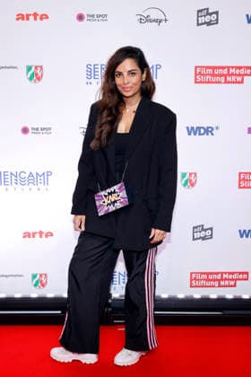 Moderatorin Collien Fernandes bei der Eröffnung des Seriencamp Festival Köln 2026 im Cinenova-Kino Köln. Köln, 08.06.2026 NRW Deutschland *** Presenter Collien Fernandes at the opening of the Series Camp Festival Cologne 2026 at the Cinenova cinema Cologne Cologne, 08 06 2026 NRW Germany Copyright: xChristophxHardtx
