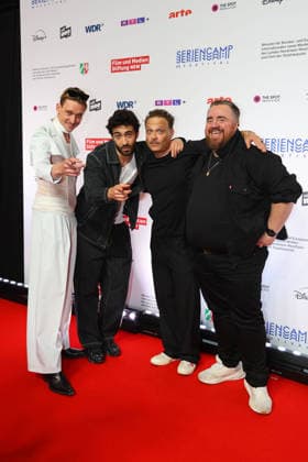 Daniel Straesser, Eidin Jalali, Tim Sander und Tristan Seith bei der Eroeffnung vom Seriencamp Festival mit der Premiere der ZDF Serie Back For More am 8.06.2026 im Cinenova Kino in Koeln Daniel Straesser, Eidin Jalali, Tim Sander and Tristan Seith attend the Seriencamp Festival Opening at Cinenova Kino on June 6, 2026 in Cologne, Germany Seriencamp Festival Opening in Koeln *** Daniel Straesser, Eidin Jalali, Tim Sander and Tristan Seith at the Seriencamp Festival Opening with the premiere of the ZDF series Back For More on June 8, 2026 at Cinenova Kino in Cologne Daniel Straesser, Eidin Jalali, Tim Sander and Tristan Seith attend the Seriencamp Festival Opening at Cinenova Kino on June 6, 2026 in Cologne, Germany Seriencamp Festiva 
