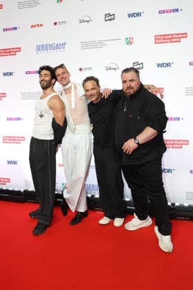 Eidin Jalali, Daniel Straesser, Tim Sander und Tristan Seith bei der Eroeffnung vom Seriencamp Festival mit der Premiere der ZDF Serie Back For More am 8.06.2026 im Cinenova Kino in Koeln Eidin Jalali, Daniel Straesser, Tim Sander and Tristan Seith attend the Seriencamp Festival Opening at Cinenova Kino on June 6, 2026 in Cologne, Germany Seriencamp Festival Opening in Koeln *** Eidin Jalali, Daniel Straesser, Tim Sander and Tristan Seith at the opening of the Seriencamp Festival with the premiere of the ZDF series Back For More on June 8, 2026 at Cinenova Kino in Cologne Eidin Jalali, Daniel Straesser, Tim Sander and Tristan Seith attend the Seriencamp Festival Opening at Cinenova Kino on June 6, 2026 in Cologne, Germany Seriencamp 