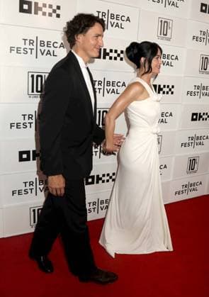 June 8, 2026, New York, New York, USA: Former Prime Minister of Canada JUSTIN TRUDEAU and singer KATY PERRY seen at the New York Premiere of Katy Perry - The Lifetimes Tour - Live From Paris during the 2026 Tribeca Film Festival at the BMCC Tribeca Performing Arts Center OKX Theater. New York USA  - ZUMAk03_ 20260608_zaf_k03_028 Copyright: xNancyxKaszermanx