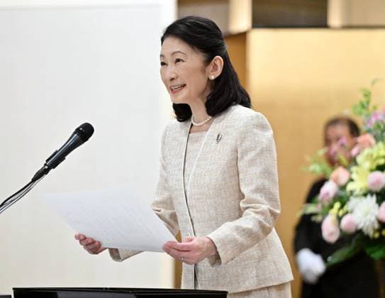 Japan Crown Princess Kiko at ceremony Japan s Crown Princess Kiko attends a ceremony of the Japan Anti-Tuberculosis Association in Tokyo on June 4, 2026.  A14AA0005618120P