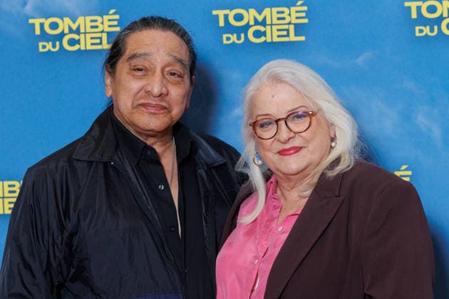 Avant premiere of Tombe du Ciel at the Pathe Palace cinema Celebrity arrivals on the red carpet George Aguilar and Josiane Balaskovic Josiane Balasko 457164 2026 06 08 Paris France  Copyright: xSebastienxFremontx xStarfacex STAR_457164_034