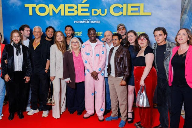 Avant premiere of Tombe du Ciel at Pathe Palace cinema Celebrities on the red carpet Mohamed Hamidi, Ilyes Djadel, Josiane Balaskovic Josiane Balasko , Frederic Testot, Jamel Debbouze et Jade Pedri 457164 2026 06 08 Paris France  Copyright: xSebastienxFremontx xStarfacex STAR_457164_036