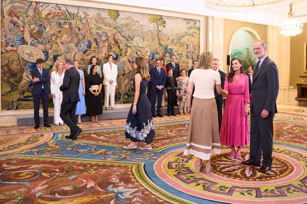 09-06-2026 Madrid Queen Letizia and King Felipe during a meeting with the board of the Scientific council of the Lilly foundation at Zarzuela palace in Madrid. No Spain Â  Copyright: xPPEx