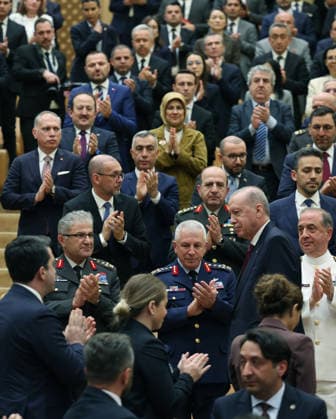 Opening Ceremony of the National Security Conferences of Turkiye ANKARA, TURKIYE - JUNE 09: (----EDITORIAL USE ONLY - MANDATORY CREDIT - TURKISH PRESIDENCY MURAT KULA HANDOUT - NO MARKETING NO ADVERTISING CAMPAIGNS - DISTRIBUTED AS A SERVICE TO CLIENTS----) Turkish President Recep Tayyip Erdogan attends the Opening Ceremony of the National Security Conferences at the Presidential Complex in Ankara, Turkiye, on June 09, 2026. Turkish Presidency Murat Kula Anadolu Ankara Turkey. Editorial use only. Please get in touch for any other usage.  Copyright: x2026xAnadoluxTurkishxPresidency MuratxKulax