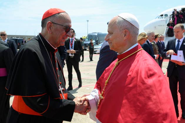 IPA85513240 - Spain, Vatican, 2026 6 9 Pope Leo XIV landed at the Corporate Terminal of Josep Tarradellas Barcelona-El Prat Airport after visiting and participating in events in Madrid Photograph by VATICAN MEDIA Catholic Press Photo  Copyright: xVATICANxMEDIA CPPx xVATICANxMEDIA CPPx 85513240