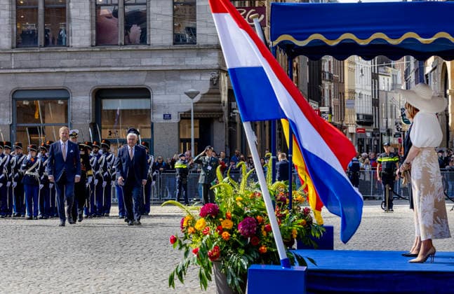 09-06-2026 Amsterdam Queen Maxima and King Willem-Alexander and Federal President of Germany Frank-Walter Steinmeier and Elke Budenbender on the 1st day of the 3 day statevisit to the Netherlands. Â  Copyright: xPPEx