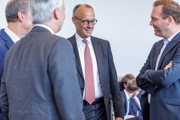 Fraktionssitzung CDU CSU Friedrich Merz (CDU) bei einer Fraktionssitzung am 9.06.2026 in Berlin. Berlin Berlin Deutschland Bundestag *** Parliamentary group meeting CDU CSU Friedrich Merz CDU at a parliamentary group meeting on 9 06 2026 in Berlin Berlin Berlin Germany Bundestag