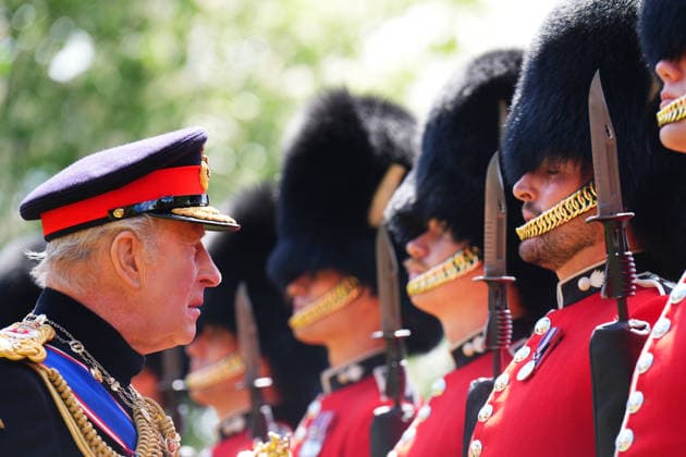. 09 06 2026. London, United Kingdom. King Charles III and Queen Camilla present new Colours to the 1st Battalion Grenadier Guards at Buckingham Palace in London.  xPoolx xi-Imagesx IIM-26818-0022