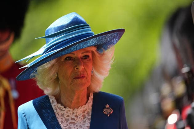 . 09 06 2026. London, United Kingdom. King Charles III and Queen Camilla present new Colours to the 1st Battalion Grenadier Guards at Buckingham Palace in London.  xPoolx xi-Imagesx IIM-26818-0030
