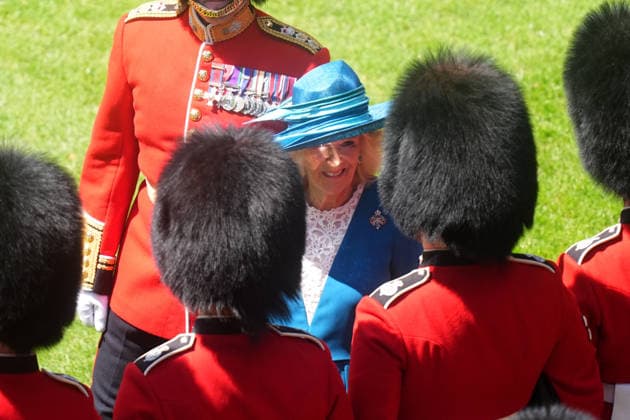 . 09 06 2026. London, United Kingdom. King Charles III and Queen Camilla present new Colours to the 1st Battalion Grenadier Guards at Buckingham Palace in London.  xPoolx xi-Imagesx IIM-26818-0032