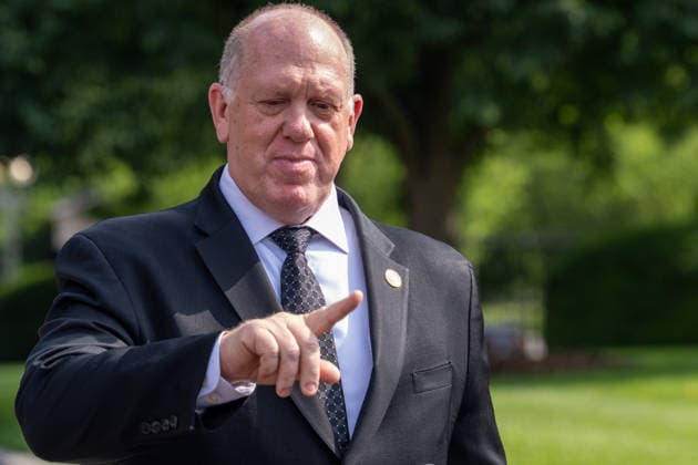 June 9, 2026, Washington, Dc, United States: White House Border Czar Tom Homan speaks to the White House press corps about the upcoming New York ICE surge on June 9, 2026. Washington United States - ZUMAl312 20260609_znp_l312_001 Copyright: xAndrewxLeydenx