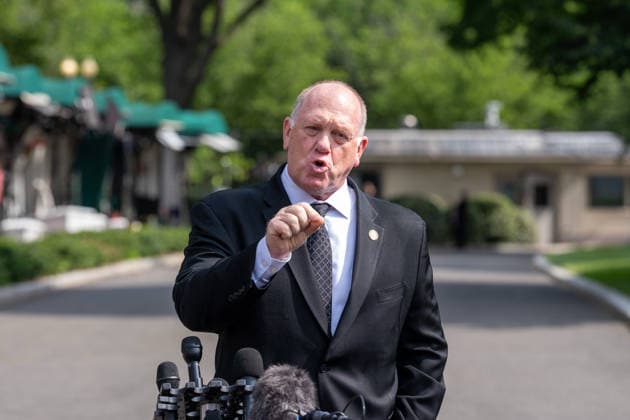 June 9, 2026, Washington, Dc, United States: White House Border Czar Tom Homan speaks to the White House press corps about the upcoming New York ICE surge on June 9, 2026. Washington United States  - ZUMAl312 20260609_znp_l312_008 Copyright: xAndrewxLeydenx