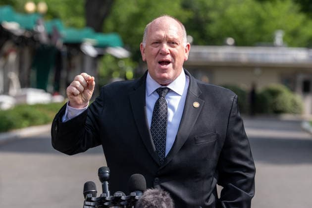 June 9, 2026, Washington, Dc, United States: White House Border Czar Tom Homan speaks to the White House press corps about the upcoming New York ICE surge on June 9, 2026. Washington United States - ZUMAl312 20260609_znp_l312_009 Copyright: xAndrewxLeydenx