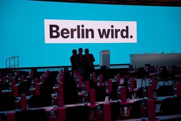 CDU Landesparteitag ** NUR FÜR REDAKTIONELLE ZWECKE ** EDITORIAL USE ONLY **<p>Blick in die NLND Berlin Eventlocation vor dem Beginn des CDU-Parteitages. Heute soll ein Spitzenkandidat für die bevorstehende Abgeordnetenhauswahl nominiert werden. Deutschland Berlin Berlin Copyright: JörgxCarstensen *** CDU state party conference FOR EDITORIAL PURPOSES ONLY EDITORIAL USE ONLY p View of the NLND Berlin event location before the start of the CDU party conference Today a top candidate is to be nominated for the upcoming parliamentary elections Germany Berlin Berlin Copyright JörgxCarstensen Copyright: JörgxCarstensen doc867qqwj70n41h3a2kmeu ,EDITORIAL USE ONLY