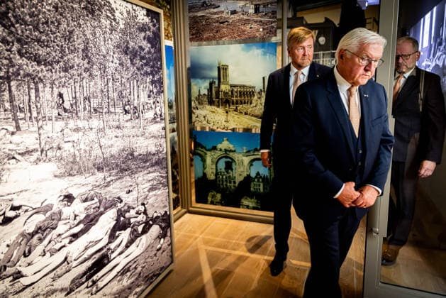 State visit of the Federal President of Germany. Amsterdam, the Netherlands. 9 Jun 2026 King Willem-Alexander, Federal President Frank-Walter Steinmeier at the Holocaust Museum in Amsterdam, on the first day of the German president s three-day state visit to the Netherlands. Amsterdam The Netherlands  Copyright: xDPPA PatrickxvanxKatwijkx