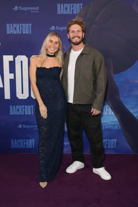 June 9, 2026: HOLLY STEPHENS and DAVID MCCREDIE attends the Australian Premiere of Backfoot at Hoyts Entertainment Quarter on June 09, 2026 in Sydney, Australia  - ZUMAa155 20260609_aaa_a155_021 Copyright: xChristopherxKhouryx