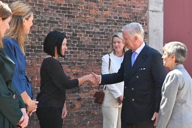 King Philippe - Filip of Belgium and pictured during a royal visit to the Antwerp prison, on Tuesday 09 June 2026. During the visit, the King will be briefed on the impact of overcrowding on life in Belgian prisons.  POOLxBERTxVANxDENxBROUCKE 176856476