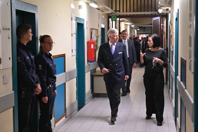 The King Visits The Antwerp Prison ANTWERPEN, BELGIUM - JUNE 9 : King Philippe is paying a working visit to Antwerp Prison. During the visit, he will be briefed on the impact of overcrowding on life in Belgian prisons and on the staff s commitment to finding solutions in these difficult circumstances...on June 09, 2026 in Antwerpen, Belgium, 09 06 2026 Antwerpen Belgium  Copyright: xBertxVanxDenxBrouckex