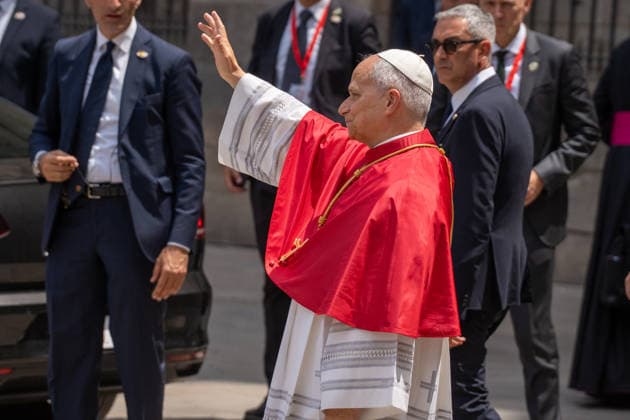Pope Francis begins official visit to Catalonia, BARCELONA, SPAIN - JUNE 9, 2026 Pope Francis is seen during his official visit to the Cathedral of Barcelona on June 9, 2026 in Barcelona, Spain. BARCELONA, SPAIN - JUNE 9, 2026, Credit: 2026 Ivan Sanchez JimÃ nez Ivan Sanchez Avalon  Copyright: x x2026xIvanxSanchezxJimÃ nezx xIvanxSanchezx xAvalonx 1109115145