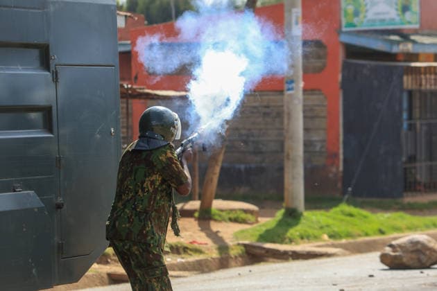Protest held in Kenya against planned U.S. Ebola quarantine facility NANYUKI, KENYA - JUNE 09: Kenyan police use water cannons and tear gas to disperse demonstrators blocking a road and setting fires during a protest against a planned Ebola quarantine facility for U.S. citizens in Nanyuki, central Kenya on June 09, 2026. Dozens gathered in the town to demonstrate against the proposed facility. Lucas Mukasa Anadolu Nanyuki Kenya. Editorial use only. Please get in touch for any other usage.  Copyright: x2026xAnadoluxLucasxMukasax