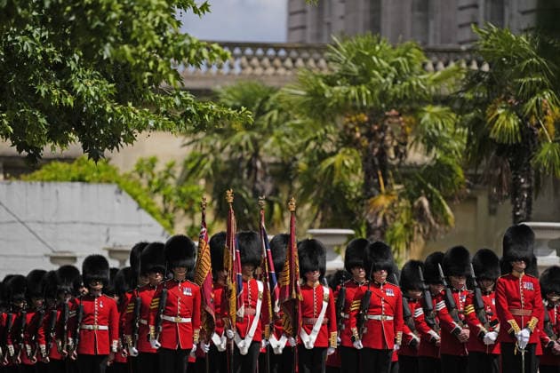 Grenadier Guards receive new Colours Members of the Grenadier Guards at Buckingham Palace, central London, where the regiment will be presented with their new colours. Picture date: Tuesday June 9, 2026., Credit:Jordan Pettitt PA ROTA - B68 Avalon UK, London  Copyright: xJordanxPettittx xPAxROTAx-xB68x xAvalonx 1109128095
