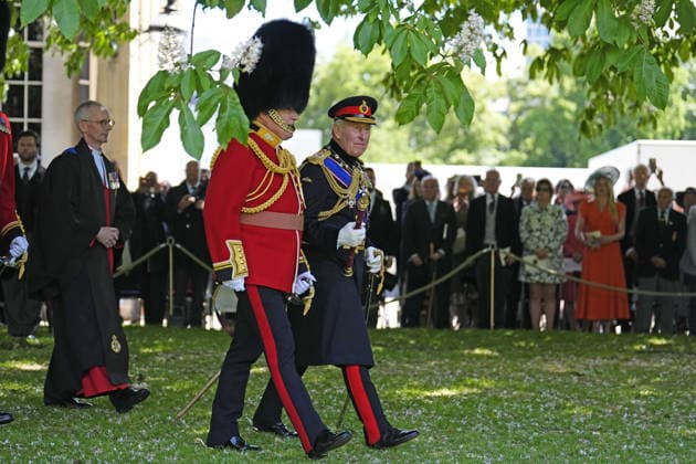 Grenadier Guards receive new Colours King Charles III during a ceremony to present the Grenadier Guards with their new colours at Buckingham Palace, central London. Picture date: Tuesday June 9, 2026., Credit:Jordan Pettitt PA ROTA - B68 Avalon UK, London  Copyright: xJordanxPettittx xPAxROTAx-xB68x xAvalonx 1109128169