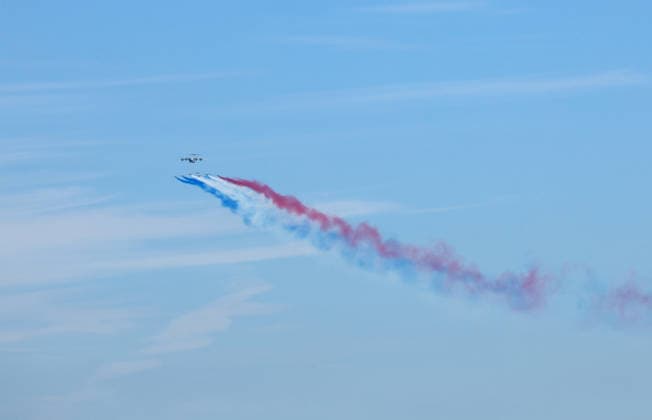 Patrouille De France flies in New York French Air and Space Force Patrouille de France flies over the hudson river and the Statue of Liberty to celebrate the 250th anniversary of American independence and honor the Franco-American friendship in New York, NY on June 9, 2026. Photo by Charles Guerin ABACAPRESS.COM New York NY  Copyright: xGuerinxCharles ABACAx