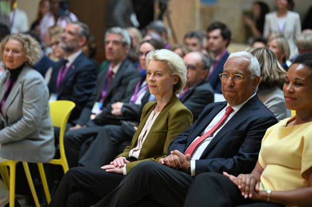 Belgien, New European Bauhaus Festival in Brüssel New European Bauhaus Festival in Brussels BRUSSELS, BELGIUM - JUNE 09: EU Commission President Ursula von der Leyen and EU Council President Antonio Costa attend the opening of the New European Bauhaus Festival in Brussels, Belgium on June 09, 2026. The festival focuses on combating climate change within the construction and building sectors. Dursun Aydemir Anadolu Brussels Belgium. Editorial use only. Please get in touch for any other usage.  Copyright: x2026xAnadoluxDursunxAydemirx