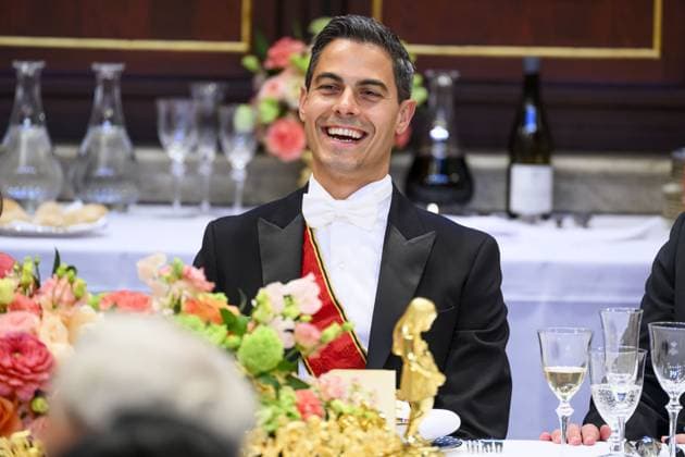 Amsterdam, The Netherlands, 2026-06-09 20:42:54 AMSTERDAM, 09-06-2026, Royal Palace Amsterdam At the invitation of His Majesty the King - King Willem-Alexander and Queen Maxima, the Federal President of Germany, Frank-Walter Steinmeier, is paying a state visit to the Netherlands. He is accompanied by his wife, Elke Büdenbender. PHOTO: NLBeeld POOL Mischa Schoemaker In the photo: The Royal Couple hosts a state banquet at the Royal Palace Amsterdam. King Willem-Alexander and the German Federal President deliver a speech. Her Royal Highness the Princess of Orange - Princess Amalia and Prince Constantijn are also present at the state banquet. Credit: NL Beeld Patrick van Emst  Copyright: xx x