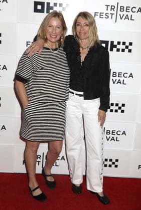 June 9, 2026, New York, New York, USA: Director TAMRA DAVIS and bassist guitarist vocalist KIM GORDON from the band Sonic Youth seen at the New York Premiere of The Best Summer held during the 2026 Tribeca Film Festival at The Shorts Theater at Spring Studios. New York USA  - ZUMAk03_ 20260609_zaf_k03_016 Copyright: xNancyxKaszermanx