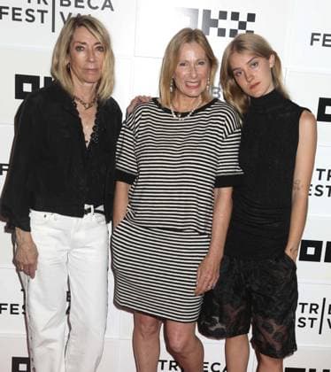 June 9, 2026, New York, New York, USA: Bassist guitarist vocalist KIM GORDON from the band Sonic Youth, director TAMRA DAVIS and singer musician LOTTIE MALKMUS seen at the New York Premiere of The Best Summer held during the 2026 Tribeca Film Festival at The Shorts Theater at Spring Studios. New York USA  - ZUMAk03_ 20260609_zaf_k03_022 Copyright: xNancyxKaszermanx