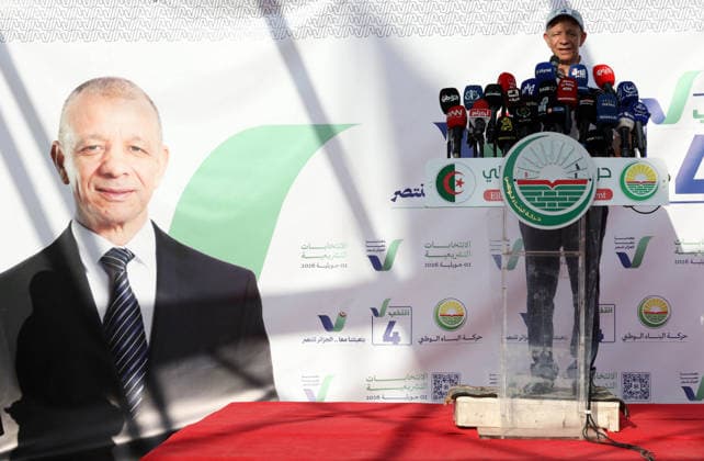 Abdelkader Bengrina At Press Conference - Algiers Abdelkader Bengrina, leader of the Mouvement El-Bina party, holds a press conference at the party headquarters in Algiers, Algeria on June 9, 2026, during the legislative election campaign ahead of the July 2 elections. Photo by Billel Bensalem APP ABACAPRESS.COM Alger Algeria  Copyright: xBensalemxBillel APP ABACAx