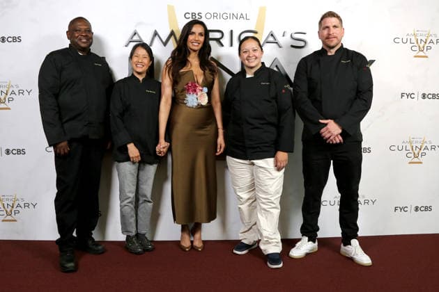USA - America s Culinary Cup FYC Event - Los Angeles LOS ANGELES - JUN 9: Chris Morgan, Cara Stadler, Padma Lakshmi, Beverly Kim, Keith Corbin at the America s Culinary Cup FYC Event at the Directors Guild of America on June 9, 2026 in Los Angeles, CA Los Angeles CA USA  Copyright: xKathyxHutchinsx xHutchinsxPhotox
