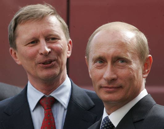 Vladimir Putin and Sergei Ivanov Vladimir Putin and russian Defence Minister Sergei Ivanov. Copyright: xPhotoXPressx