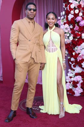 June 9, 2026, Beverly Hills, California, USA: LOS ANGELES - JUN 5: Jonathan Majors, Meagan Good at the Hollywood Unlocked Impact Awards at the Beverly Hilton Hotel on June 5, 2026 in Beverly Hills, CA Beverly Hills USA - ZUMAb170 20260609_aap_b170_102 Copyright: xKayxBlakex