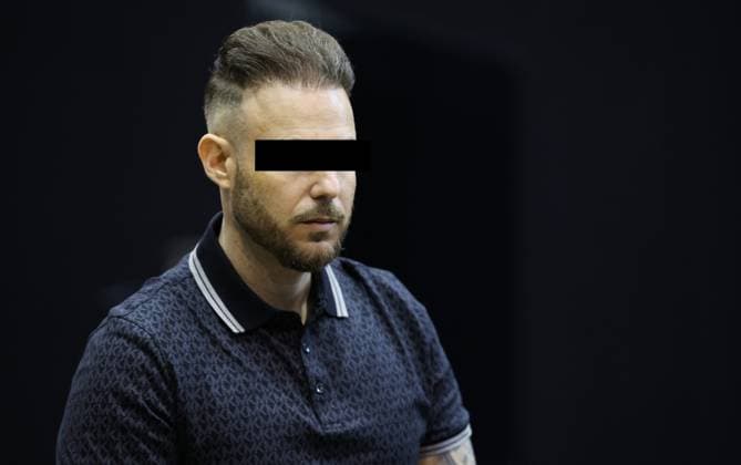 The accused Paolo Falzone pictured during the trial of P. and A. Falzone, at the Court of Appeal of Mons, on Wednesday 10 June 2026. The trial of the two men concerns the 2022 tragedy in Strepy-Bracquegnies, where a car plowed into a carnival parade around 5:00. Six people died at the scene, and a seventh months later in the hospital. P. Falzone is charged with seven murder and 81 attempted murder. A. Falzone with failure to render aid to a person in danger.  VIRGINIExLEFOUR 176957342