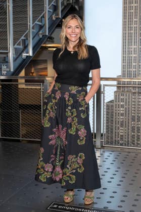 June 9, 2026, New York, New York, USA: AMY B. HARRIS visits the Empire State Building in New York to celebrate the premiere of Every Year After on Prime. 9 June 2026 New York USA - ZUMAa265 20260609_zep_a265_013 Copyright: xEricxAcquayex