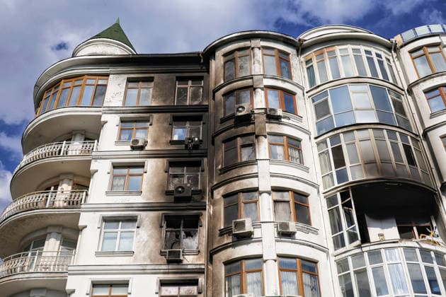 RECORD DATE NOT STATED A multi-storey residential building damaged in a Russian drone attack on Odesa, Ukraine, on June 10, 2026. The Russian army attacked the city with strike drones. Residential buildings were damaged in the attack. Three people were injured, including two children (Photo by Nina Liashonok Ukrinform) Russian drone strike damages housing in Odesa  Copyright: xNinaxLiashonokx