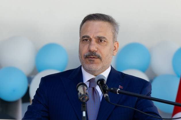 Turkish Foreign Minister Hakan Fidan in Sofia SOFIA, BULGARIA – JUNE 10: Turkish Foreign Minister Hakan Fidan delivers a speech during the graduation ceremony of the 2025-2026 academic year at the Sofia Higher Islamic Institute, as part of his visit to Sofia, Bulgaria on June 10, 2026. Murat Gok Anadolu Sofia Bulgaria. Editorial use only. Please get in touch for any other usage.  Copyright: x2026xAnadoluxMuratxGokx