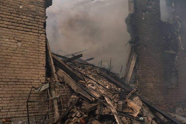 Aftermath of drone strike on Kharkiv Tax Inspectorate KHARKIV, UKRAINE – JUNE 10: A view of the damage following a drone strike on the Payers Center of the Kharkiv Tax Inspectorate in Kharkiv, Ukraine, on June 10, 2026. Emergency crews responded to the scene to extinguish a fire that broke out after the attack. Carlo Bravo Anadolu Kharkiv Ukraine. Editorial use only. Please get in touch for any other usage.  Copyright: x2026xAnadoluxCarloxBravox