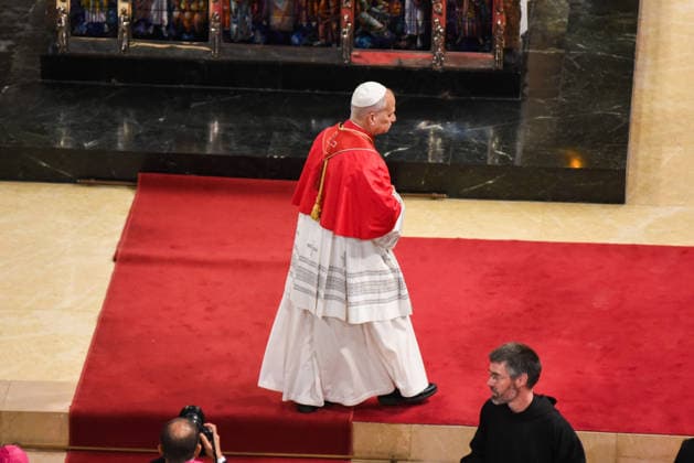 Pope Leo XIV presides the Prayer of the Holy Rosary at the Abbey of Montserrat Pope Leo XIV during the celebration of the prayer of the Holy Rosary, on June 10, 2026, at the Abbey of Our Lady of Montserrat, Barcelona, Catalonia Spain This act of Marian piety is part of the acts that the Pontiff performs during his apostolic journey to Spain that began in Madrid on June 8 10 JUNE 2026 Barcelona, Catalonia Barcelona, Catalonia Spain  Copyright: xAlbertoxParedesx 7586191