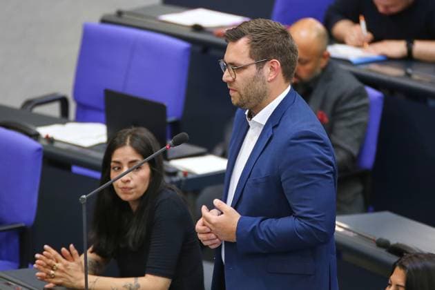 Berlin, Deutschland, 10.06.2026: Deutscher Bundestag: 82. Bundestagssitzung: Daniel Baldy, SPD *** Berlin, Germany, 10 06 2026 German Bundestag 82 Bundestag session Daniel Baldy, SPD Copyright: xdtsxNachrichtenagenturx dts_122343