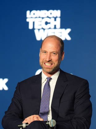 . 10 06 2026. London, United Kingdom. Prince William taking part in a panel discussion during a visit to London Tech Week, to highlight how data and technology can play a critical role in preventing homelessness.  xPoolx xi-Imagesx IIM-26824-0003