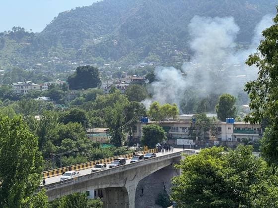 Pakistani army says chopper crashes in Muzaffarabad, all personnel dead MUZAFFARABAD, PAKISTANI-ADMINISTRATED KASMIR - JUNE 10: Smoke rises from the spot where a Pakistani Army Mi-17 helicopter crashed during take-off due to a reported technical fault, the military said, near Muzaffarabad, the capital of Pakistani-administered Kashmir on June 10, 2026. According to the Inter-Services Public Relations (ISPR), all personnel on board were killed in the accident, with no survivors. Naseer Hamed Anadolu Muzaffarabad Pakistan. Editorial use only. Please get in touch for any other usage.  Copyright: x2026xAnadoluxNaseerxHamedx